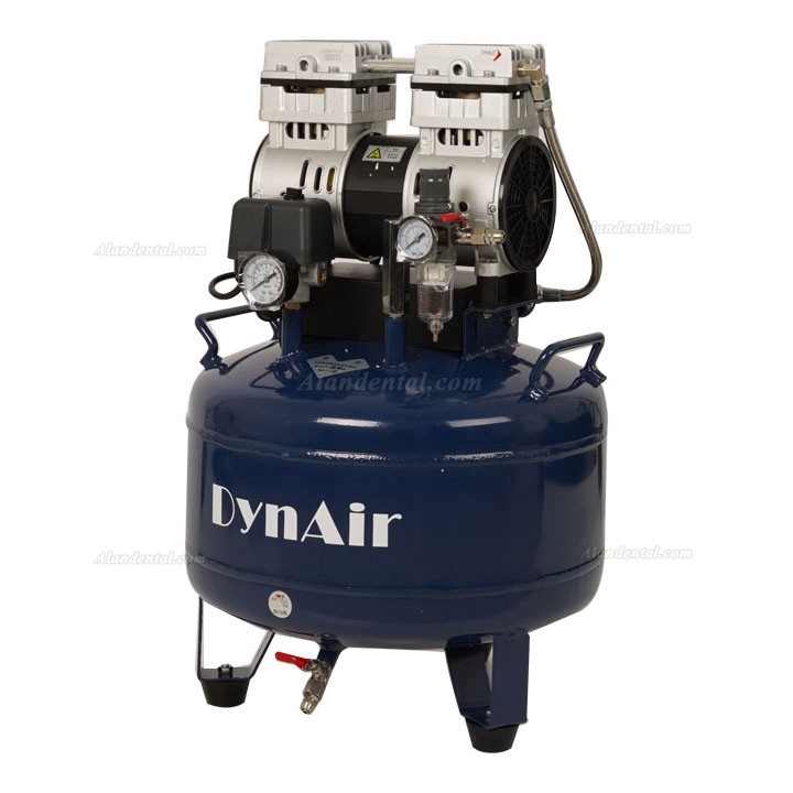 Dynamic DA7001 Dental Oil Free Oilless Air Compressor 30L Tank 0.75kW/1HP	